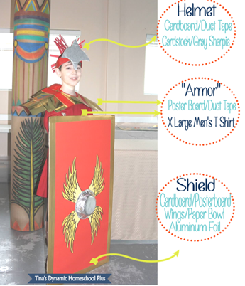 Easy Peazy Roman Kids Costume How To