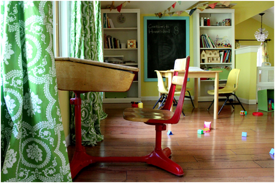 Homeschool room ideas.