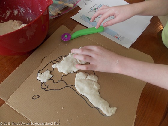 South America Geography Salt Dough Map + Printable Pennants