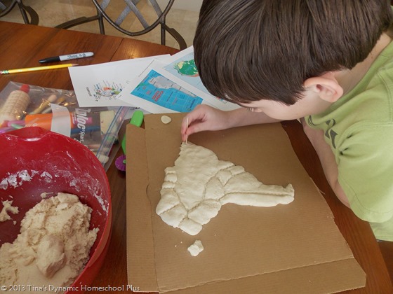 South America Geography Salt Dough Map + Printable Pennants