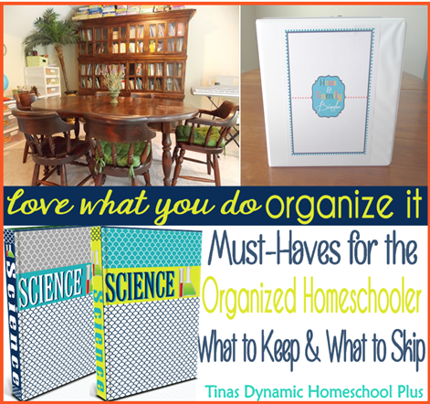 Must Haves for the Organized Homeschooler