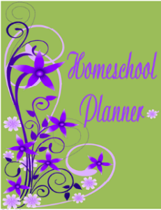 Purple Green Spring Cover - 7 Step Homeschool Planner @ Tina's Dynamic Homeschool Plus 231 X 300