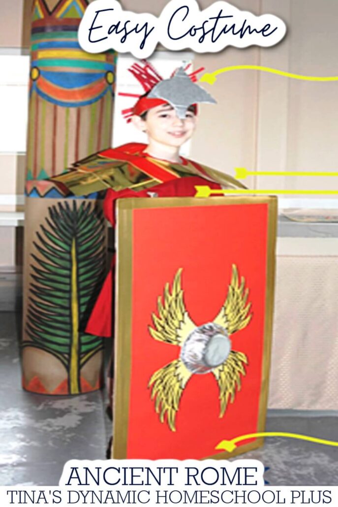 How to Make an Easy Roman Helmet & Shield & A Set of Printable Wings