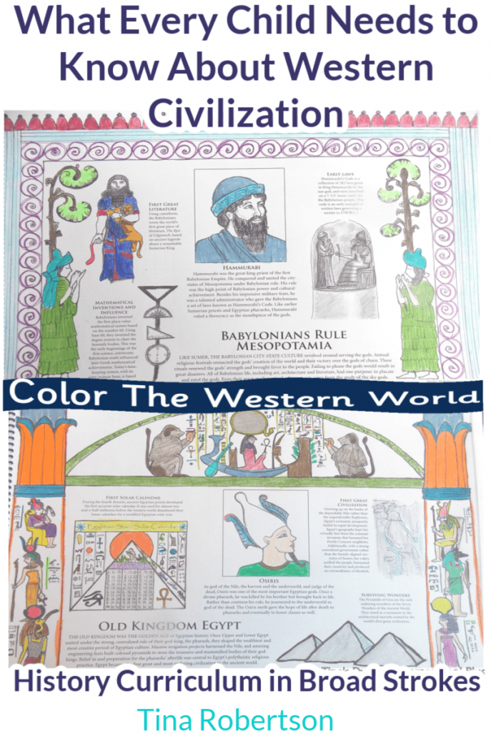 What Every Child Needs to Know About Western Civilization is an awesome homeschool history program covering history in broad strokes. You’ll love how quickly you can cover 5000 years of history in a few weeks. Check it out at Tina’s Dynamic Homeschool Plus