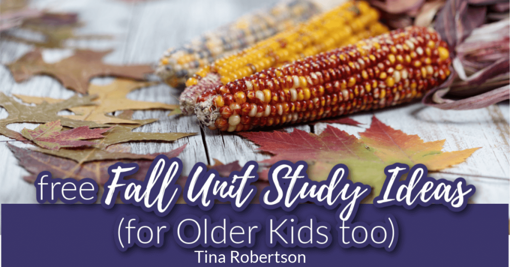Free Fall Unit Study Ideas - For Older Kids Too. 