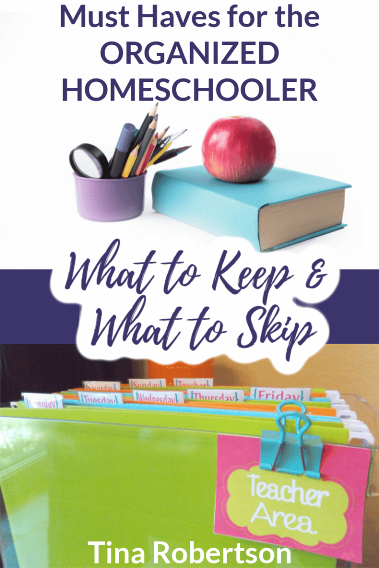 Must-Haves For The Organized Homeschooler: What To Keep & What To Skip