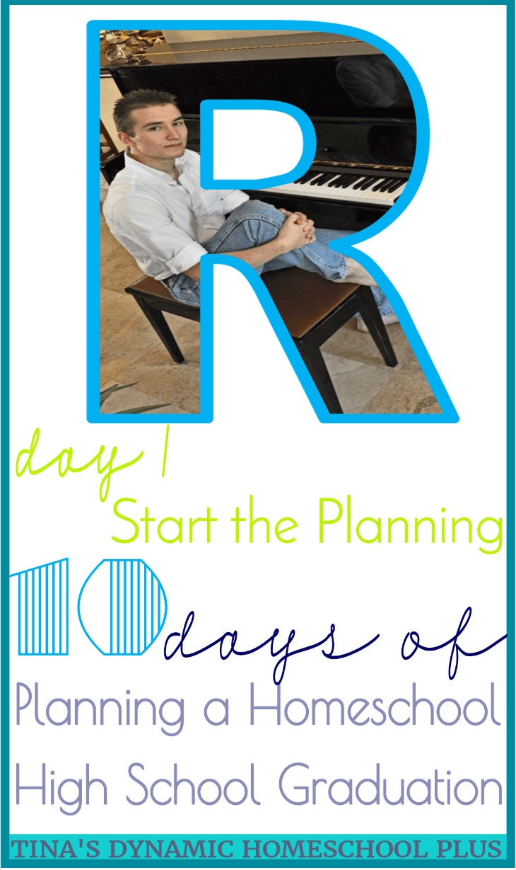 10 days of Planning A Homeschool High School Graduation: Day 1 Start the PlanningHow do I put all my plans, fears, successes, failures and momentary lapses of insanity in one blog post? I can’t. Instead, I will share 10 days of planning a homeschool high school graduation so that not IF, but when your turn comes, you will have a place to start.Click here to get tips from a seasoned homeschool mom!
