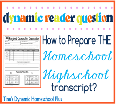 Homeschool High School Transcripts @ Tinas Dynamic Homeschool Plus