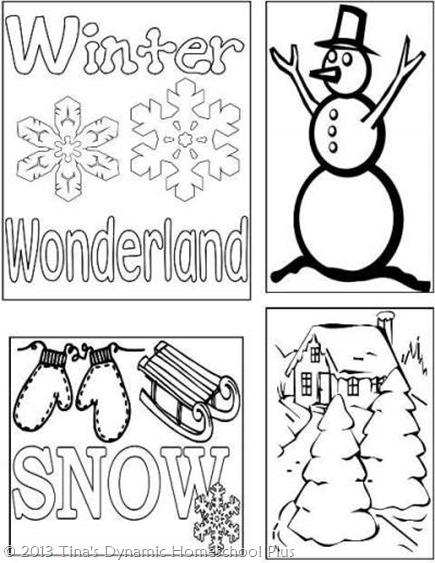 Winter Lapbook Cover @ Tina's Dynamic Homeschool Plus