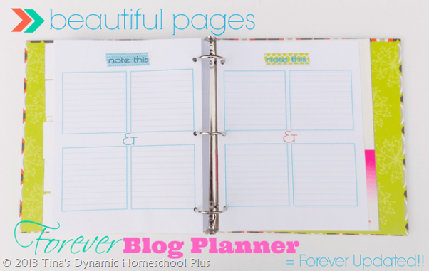 Forever Blog Planner Forever | Tina's Dynamic Homeschool Plus