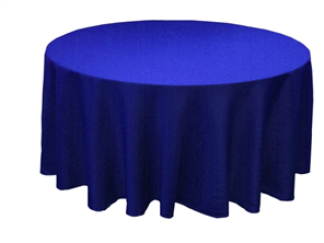 royalblue table cloth homeschool graduation party