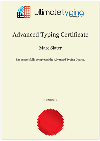 learn how to type typing certificate