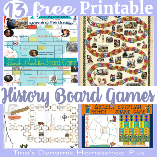13 Free and Fun BEST Printable History Board Game