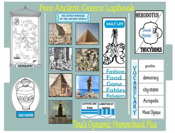 Ancient Greece Lapbook - Tina's Dynamic Homeschool Plus