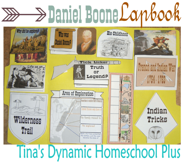 Daniel Boone lapbook and homeschool unit study.