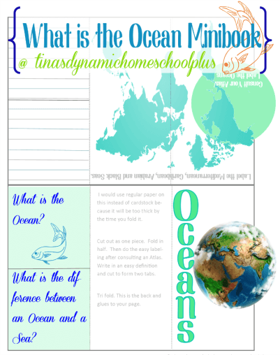 What is the Ocean Minibook @ Tina's Dynamic Homeschool Plus