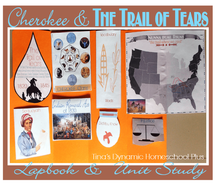 The Trail of Tears 1820 - 1845 Unit Study & Lapbook