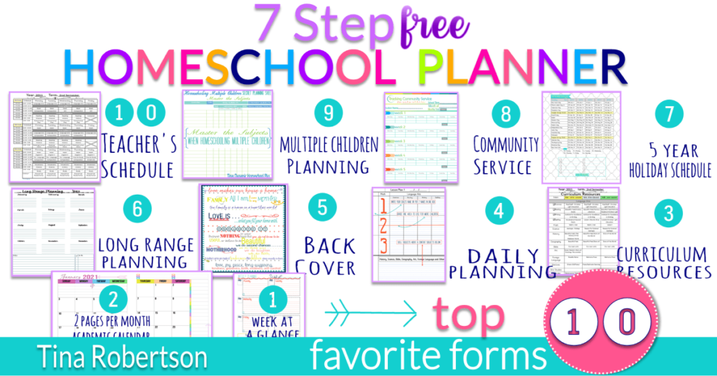 7 Step Homeschool Planner – Top 10 Favorites