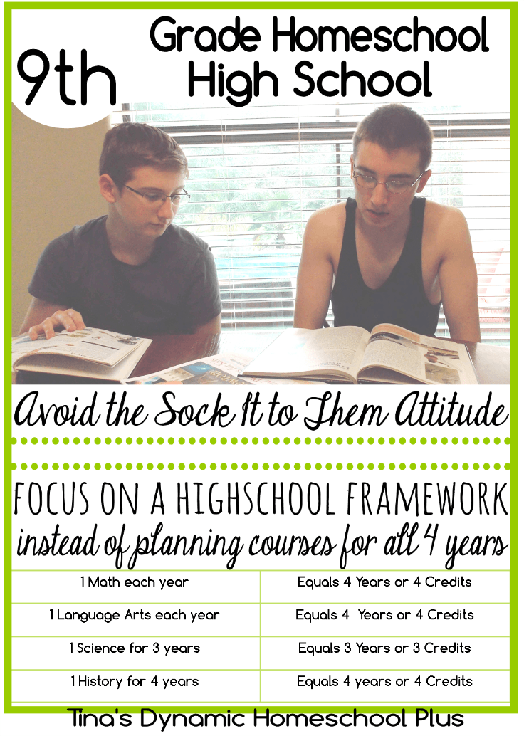 9th Grade Homeschool High School - Avoid the Sock It to Them Attitude