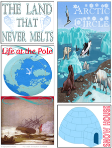 Land That Never Melts Minibook Cover @ Tina's Dynamic Homeschool Plus