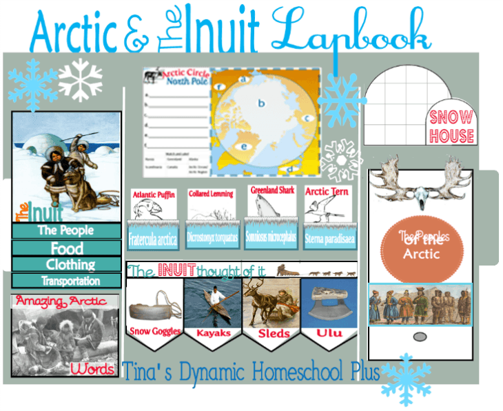 Arctic and Inuit Free Lapbook @ Tina's Dynamic Homeschool Plus