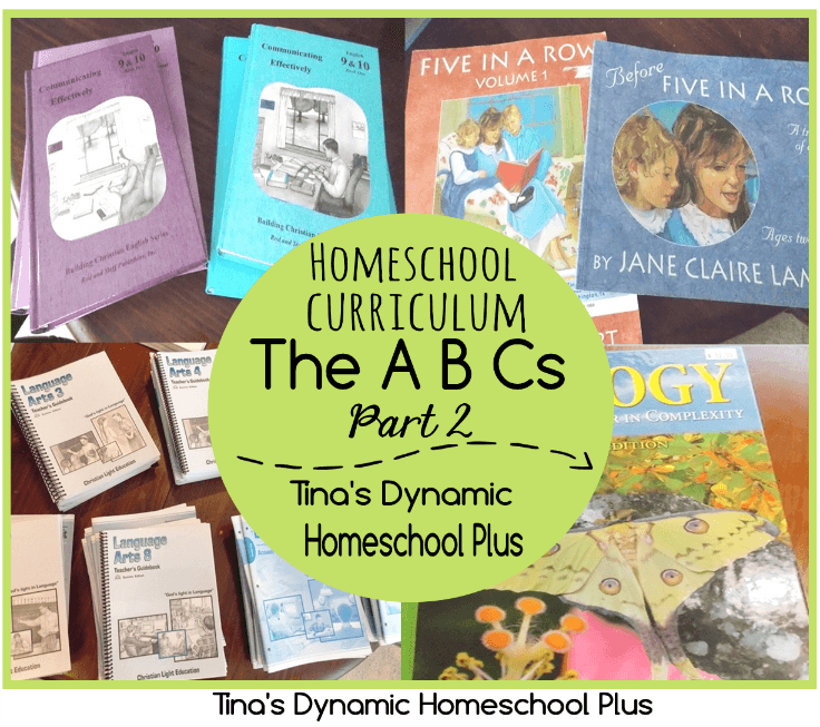 Homeschool Curriclum The ABCs Part 2 @ Tina's Dynamic Homeschool Plus