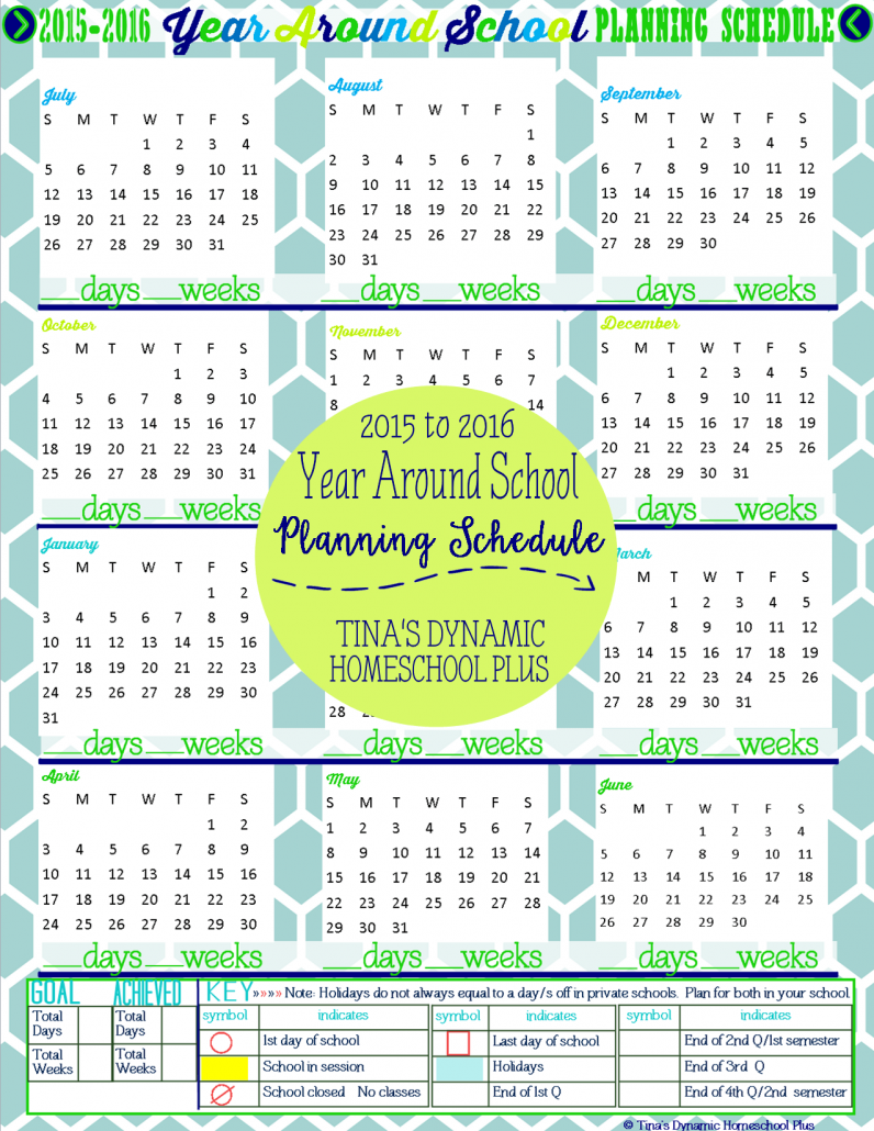 2015 to 2016 Year Around School Planning Jet-Set  Collage @ Tina's Dynamic Homeschool Plus