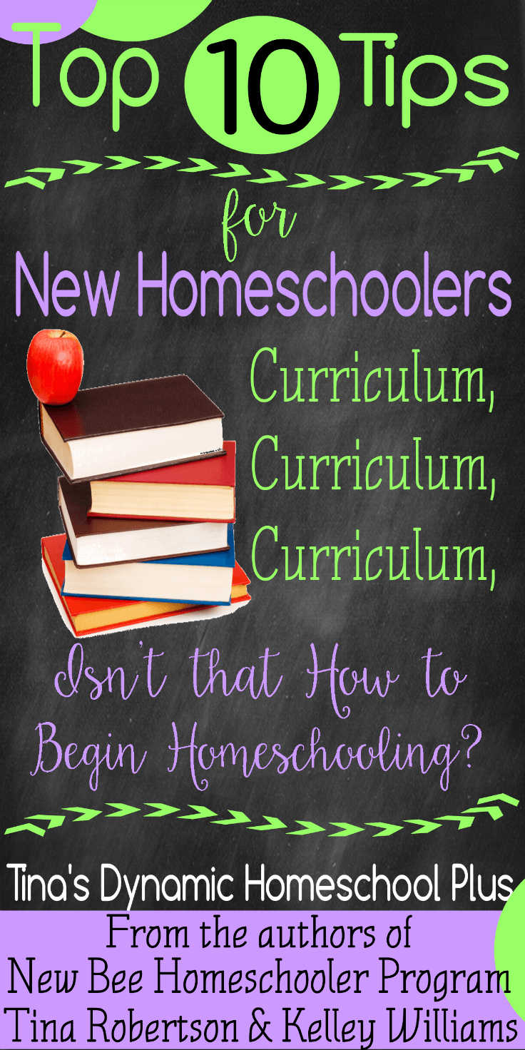 Top 10 Tips for New Homeschoolers Part 1 @ Tina's Dynamic Homeschool Plus