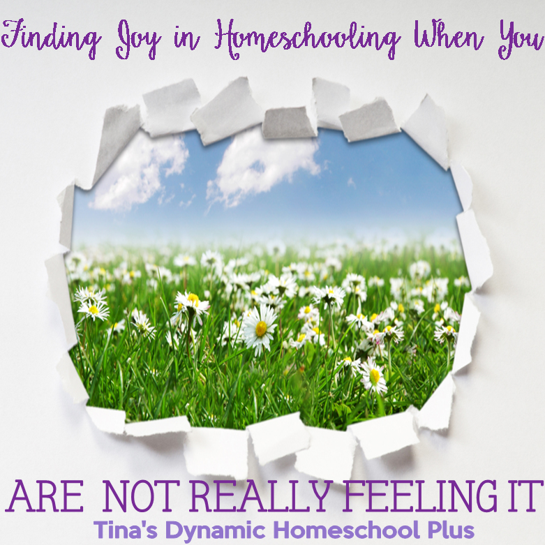 Finding Joy In Homeschooling When You Are Not Really Feeling It @ Tina's Dynamic Homeschool Plus