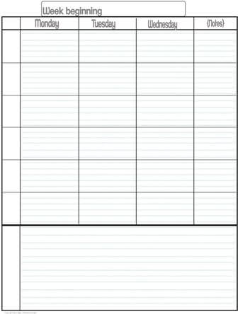Student Planner 15 min increments editable 1