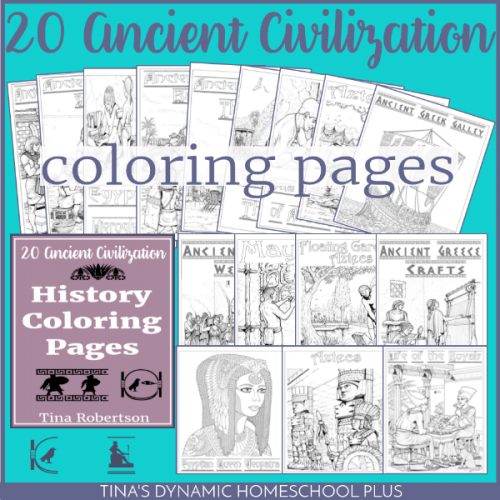 20 Ancient Civilization History Coloring Pages