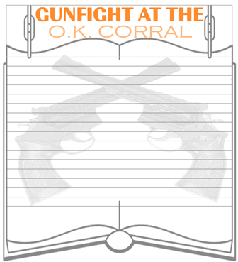 Gunfight at the O.K. Corral story and about Tombstone Arizona minibook @ Tina's Dynamic Homeschool Plus 1