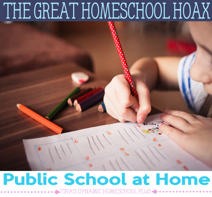 The Great Homeschool Hoax - Public School at Home @ Tina's Dynamic Homeschool Plus