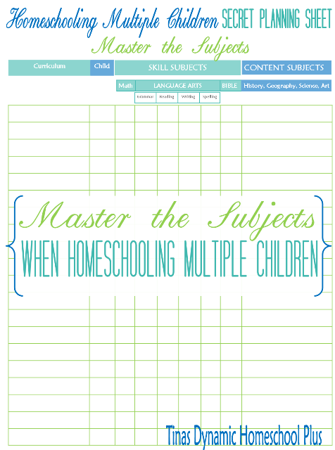 Homeschooling Multiple Children Secret Planning Sheet @ Tinas Dynamic Homeschool Plus - Copy - Copy (2)