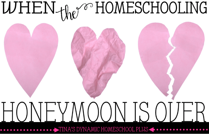 When the Homeschooling Honeymoon Is Over @ Tina's Dynamic Homeschool Plus
