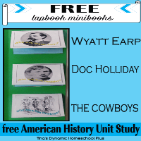 Free American History Lapbook The Old West Through the Life of Wyatt Earp