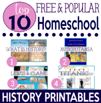 Top 10 Free Popular Homeschool History Printables