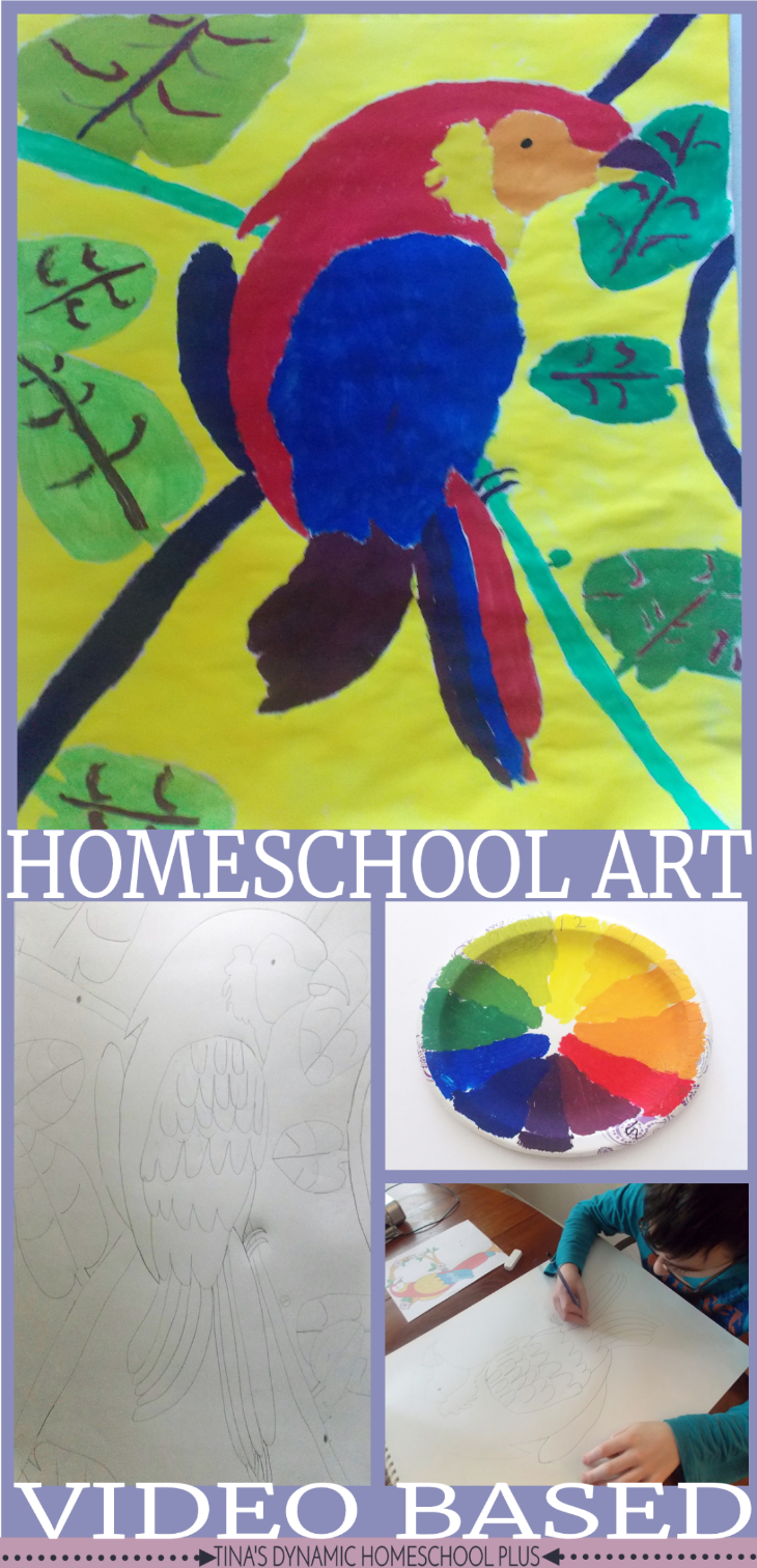 Homeschool Art without leaving your home. Try video based lessons. @ Tina's Dynamic Homeschool Plus