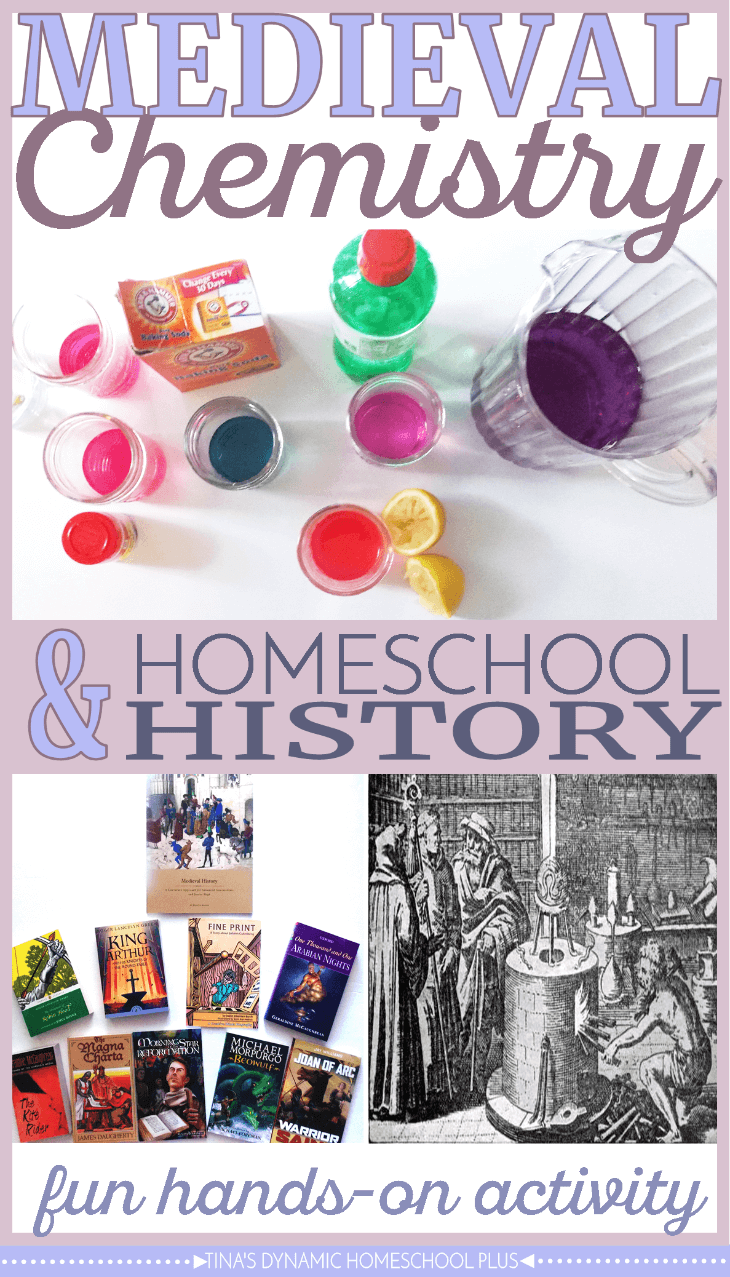 Medieval Chemistry and Homeschool History. Alchemy was a 'science' back in Medieval times. Look at this fun hands-on activity over @ Tina's Dynamic Homeschool Plus