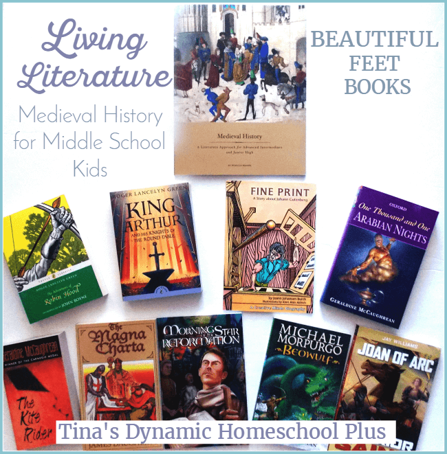 Beautiful Feet Books Living Literature for Middle School Homeschool @ Tina's Dynamic Homeschool Plus