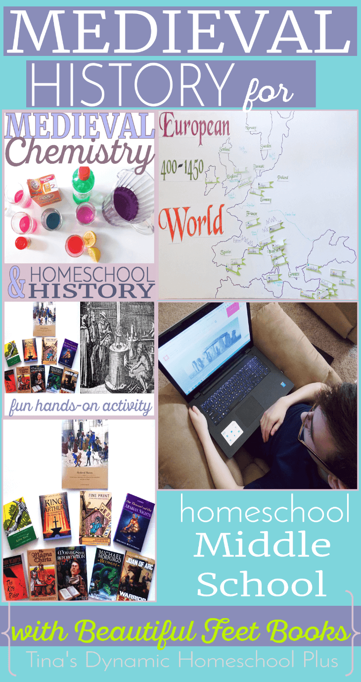 Medieval History for Homeschool Middle School using Beautiful Feet Books or history living books @ Tina's Dynamic Homeschool Plus