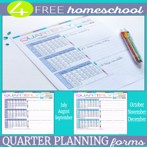 Homeschool Quarter Planning Form – Free UNIQUE 7 Step Planner