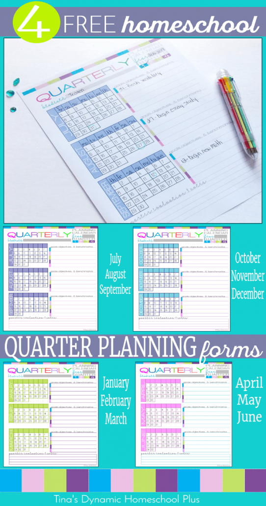Homeschool Quarter Planning Form - Free UNIQUE 7 Step Planner