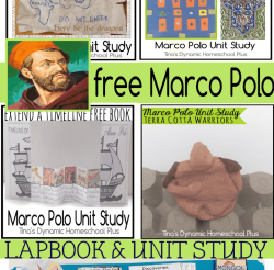 Medieval to Middle Ages - Marco Polo lapbook and homeschool unit study
