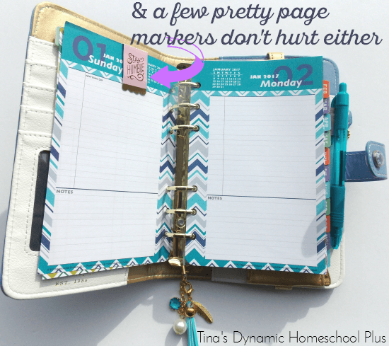 And a few pretty page markers for your personal planner while you homeschool @ Tina's Dynamic Homeschool Plus