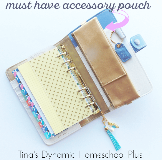 Must have accessory pouch for a personal planner @ Tina's Dynamic Homeschool Plus