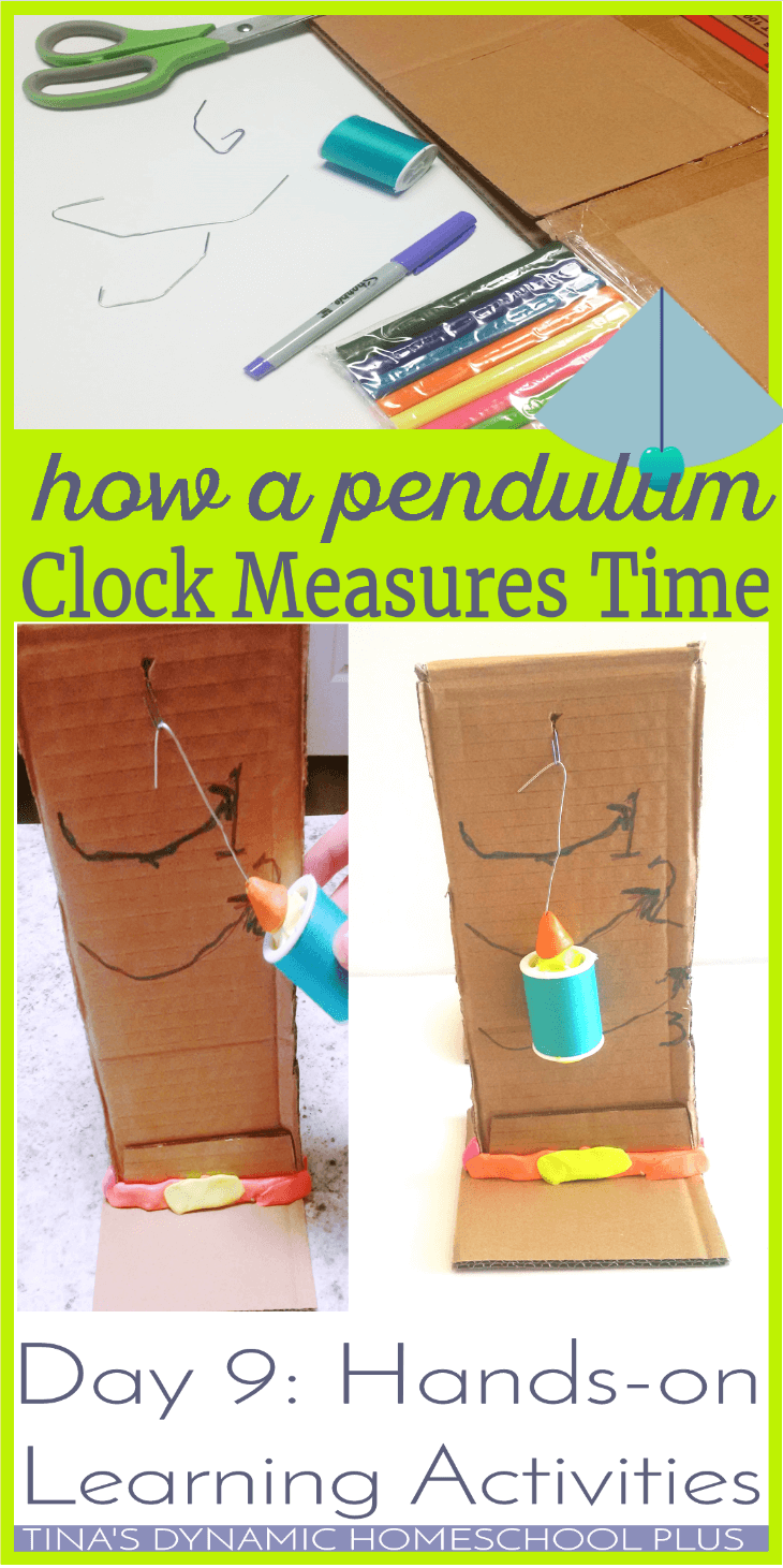 A swinging pendulum is a good way of marking time. You can make one with a few ingredients you probably have around the house. Click here to see how to easily make this pendulum.