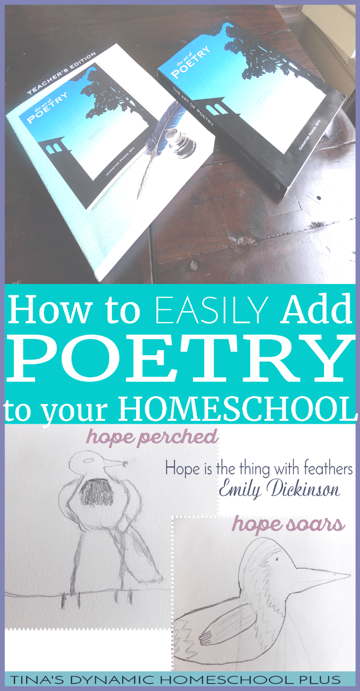 How to Easily Add Poetry to Your Homeschool Subjects @ Tina's Dynamic Homeschool Plus