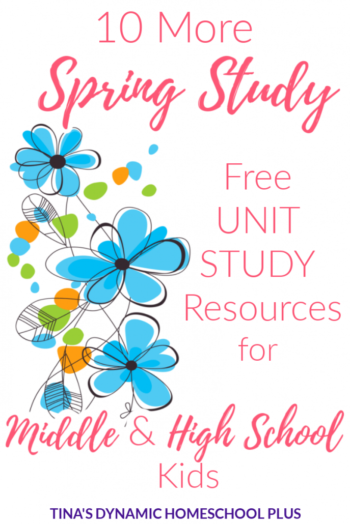 10 More Spring Study Free Resources for Middle and High School Kids