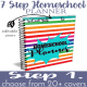 Grab these Splash and Sassy and Classy covers to begin building your UNIQUE 7 Step Homeschool Planner 300x
